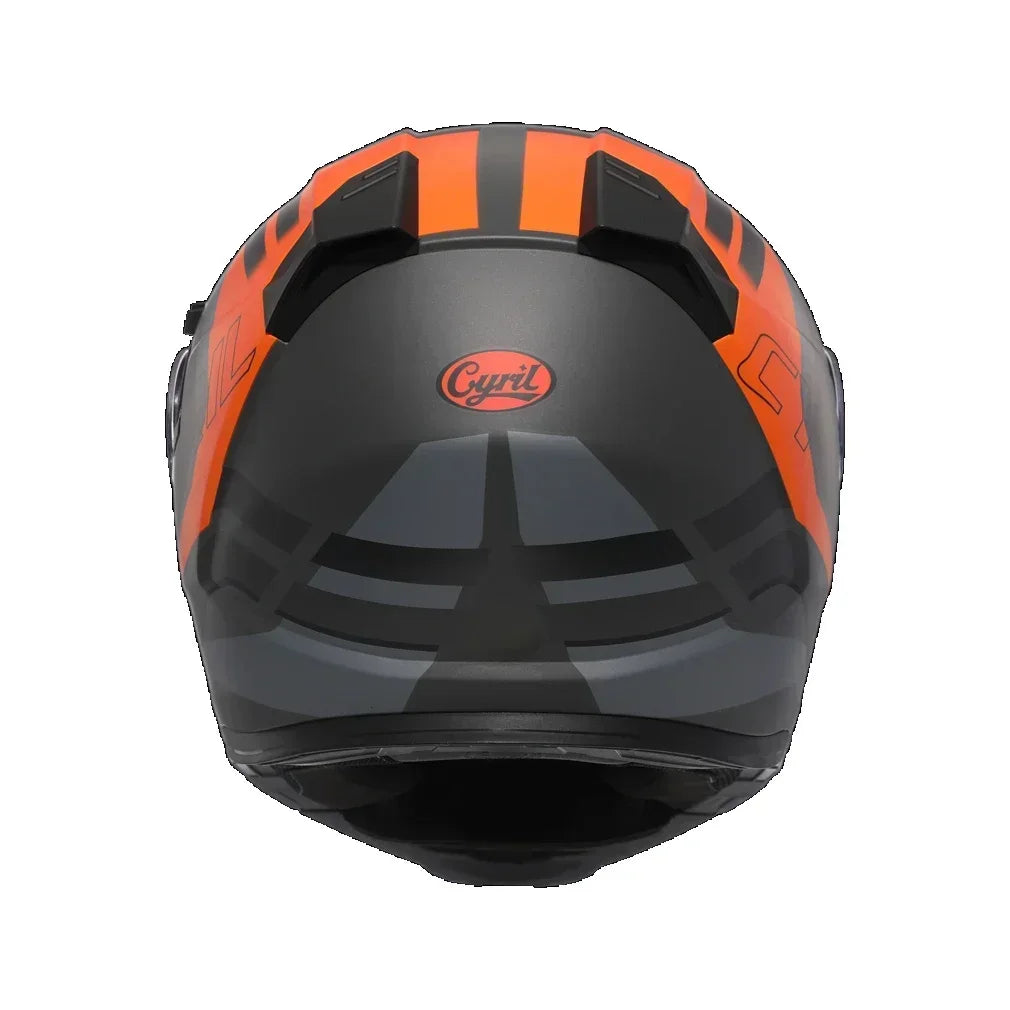 Full Face Motorcycle Helmet with Dual Visor Cyril Flip-Up Motorcycle Helmet with Bluetooth Slot for Adult DOT Approved Helmet