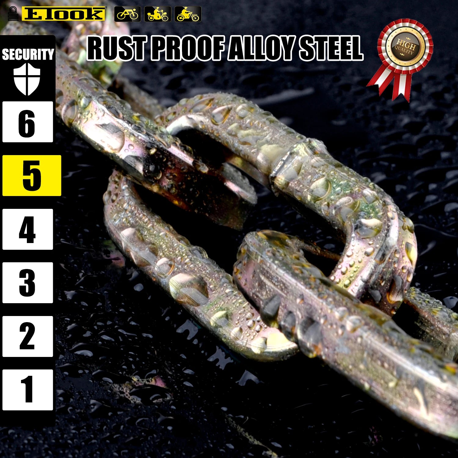 Bicycle Lock MTB Road Bike Lock anti Theft Heavy Duty Safety Anti-Theft Chain Lock for Motorcycle Scooter Bike Accessories