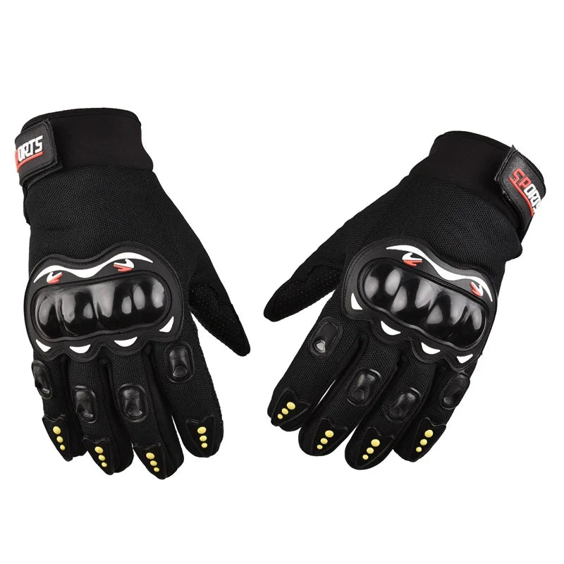 Breathable Protective Men'S Motorcycle Gloves Outdoor Sports Finger Racing Gloves for Motorcycle Riding Hard Shell Gloves