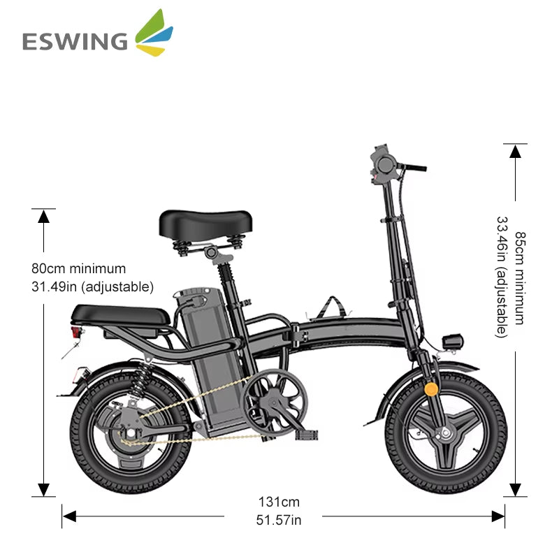 ESWING 400W Electric Bike 48V Electric Folding Bicycle Electric Mountainbike Folding Electric Bike Electric Bicycle