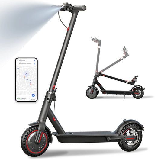 Lightweight Commuter Electric Scooter for Adults, Explosion-Proof Tires, Dual Brake System, APP Support E-Scooter
