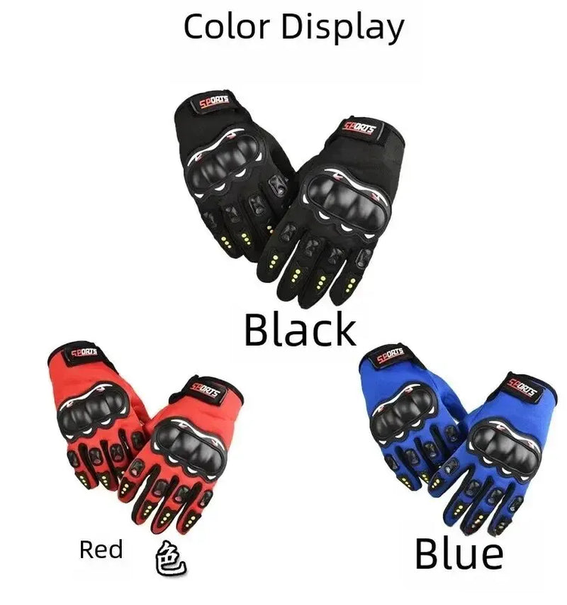 Breathable Protective Men'S Motorcycle Gloves Outdoor Sports Finger Racing Gloves for Motorcycle Riding Hard Shell Gloves