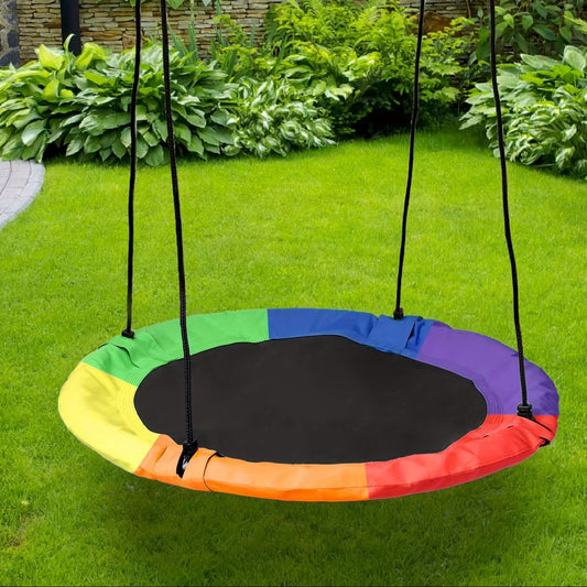 Rainbow Canopy Hammock Outdoor Swing-1