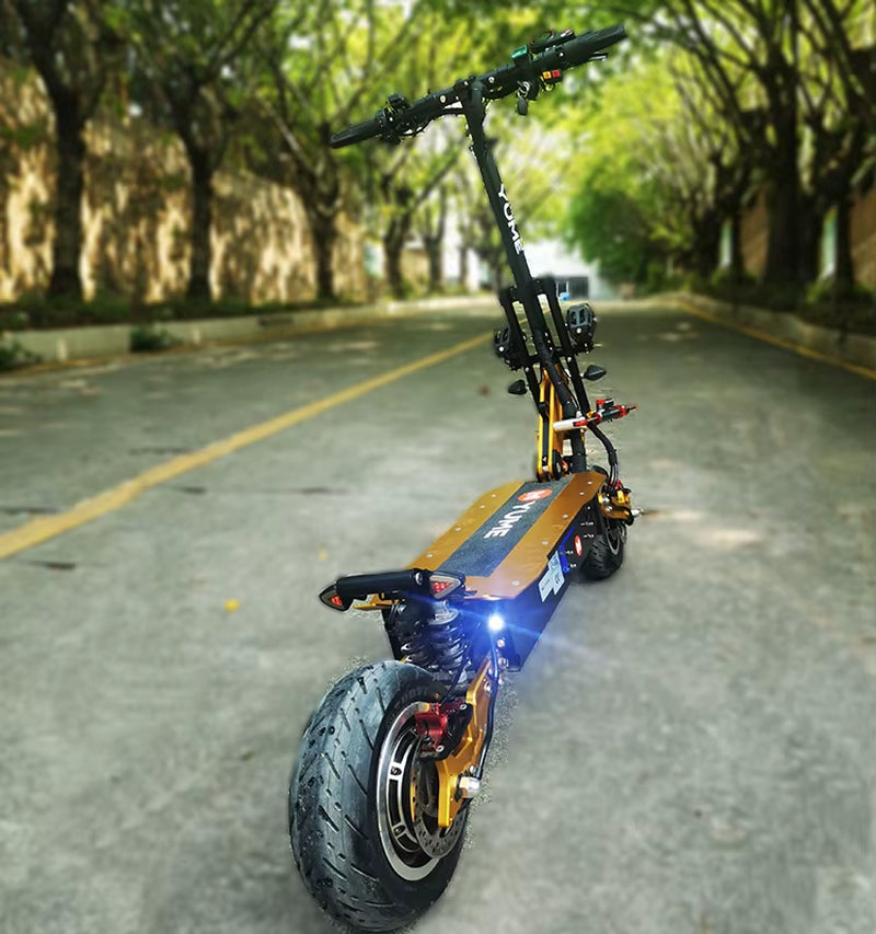 [US EU Warehouse] YUME X11 5000W Fast Safety Electric Scooter 60V31.5Ah Dual Motor 11Inch Fat Wheel Folding Electric-Scooter
