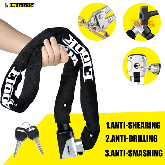 Bicycle Lock MTB Road Bike Lock anti Theft Heavy Duty Safety Anti-Theft Chain Lock for Motorcycle Scooter Bike Accessories