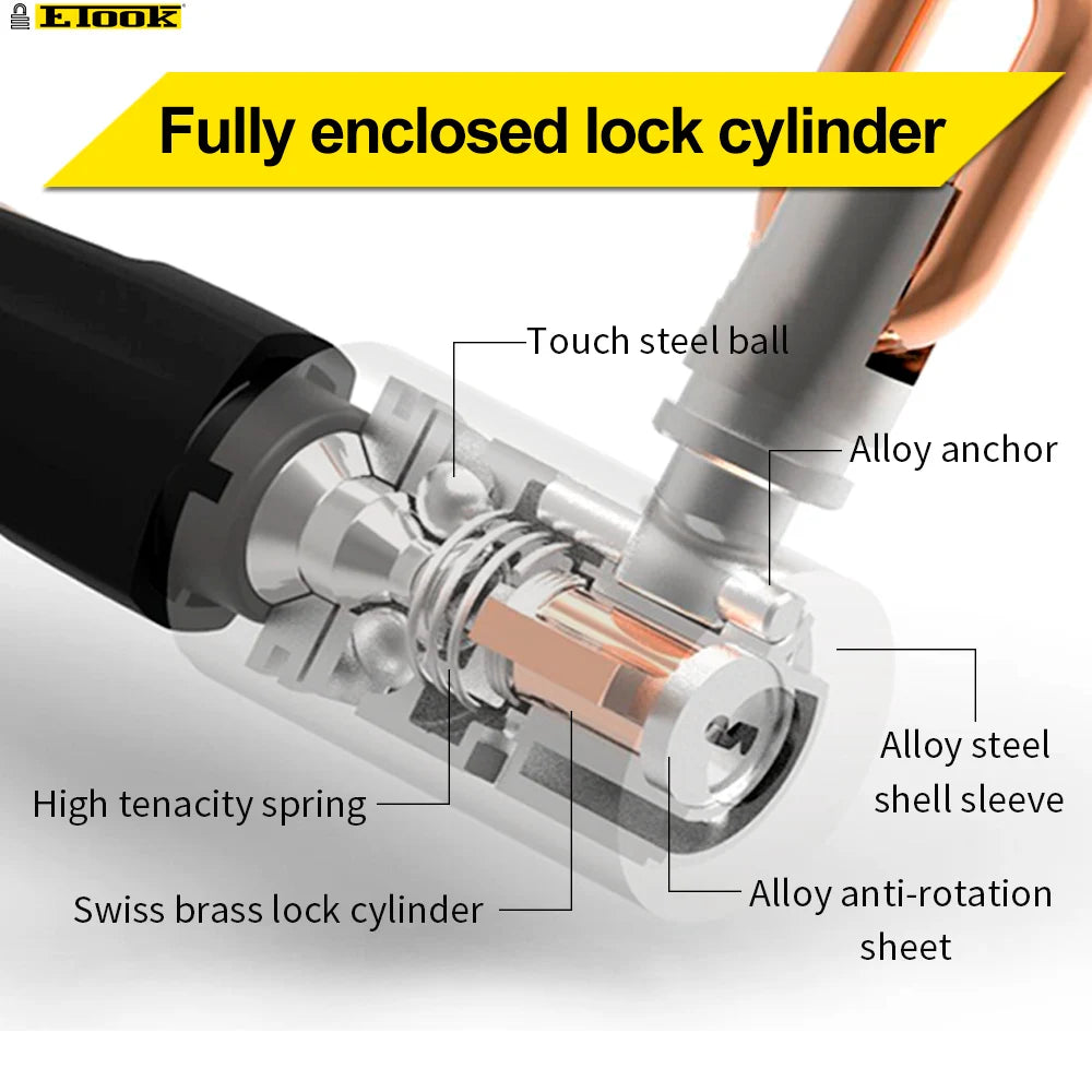 Bicycle Lock MTB Road Bike Lock anti Theft Heavy Duty Safety Anti-Theft Chain Lock for Motorcycle Scooter Bike Accessories