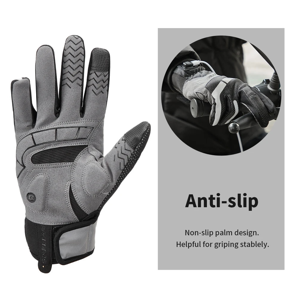 Electric Scooter Winter Heated Gloves USB Post Heating Thermal Gloves for Motorcycle Touchscreen Anti-Slip Cycling Bike Gloves